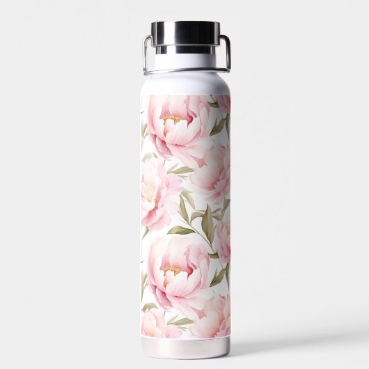 Romantische Pink Peony Trinkflasche (Rückseite)