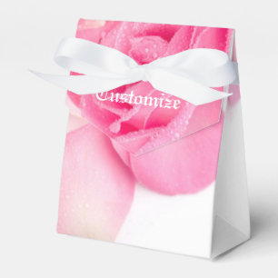 Romantische Pink Rose Pedals Gevor Box Geschenkschachtel
