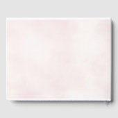 Romantische Pink-Wasserfarben-Hochzeit Gästebuch (Rückseite)