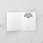 Romantische Pizzakarte Karte (Innenseite)