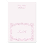 Romantische Platzkarte Vintager Rahmen Brautparty Tischnummer (Vorderseite)