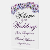 Romantische Poetic Lilac Hochzeit der Flora Acrylschild (Winkel)