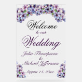 Romantische Poetic Lilac Hochzeit der Flora Acrylschild (Vorderseite)