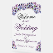 Romantische Poetic Lilac Hochzeit der Flora Acrylschild (Winkel)