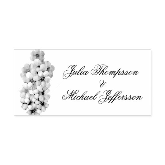 Romantische Poetic Lilac Hochzeit der Flora Permastempel (Design)