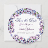 Romantische Poetic Lilac Hochzeit der Flora Save The Date (Vorderseite)