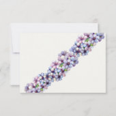 Romantische Poetic Lilac Hochzeit der Flora Save The Date (Rückseite)
