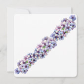 Romantische Poetic Lilac Hochzeit der Flora Save The Date (Rückseite)