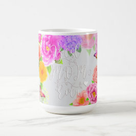 Romantische Ponys Garden Beste Mama Grau Kaffeetasse