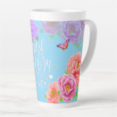 Romantische Ponys Garden Blue Best Mama Milchtasse (Rechte Ecke)