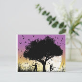 Romantische Postkarte (Stehend Vorderseite)