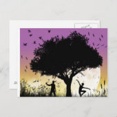 Romantische Postkarte (Vorne/Hinten)