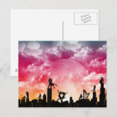 Romantische Postkarte (Vorne/Hinten)