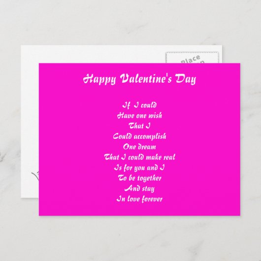 Romantische Postkarten (Vorne/Hinten)