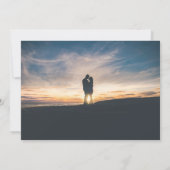 Romantische Probe Lights Abendessen am Maroon Einladung (Rückseite)