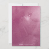 Romantische Probe mit Aquarell Einladung (Rückseite)