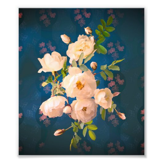 Romantische PulverRote Rosen Fotodruck (Vorne)