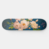 Romantische PulverRote Rosen Skateboard (Horizontal)