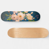 Romantische PulverRote Rosen Skateboard (Horizontal)