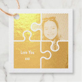 Romantische Puzzleteile Liebe Geschenkanhänger