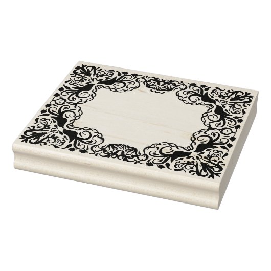 Romantische Rahmenvögel Gummistempel (Stempel)