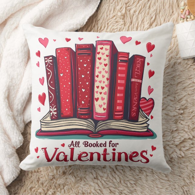 Romantische Reading Vibes Cosy Valentine Geschenk Kissen (Decke)