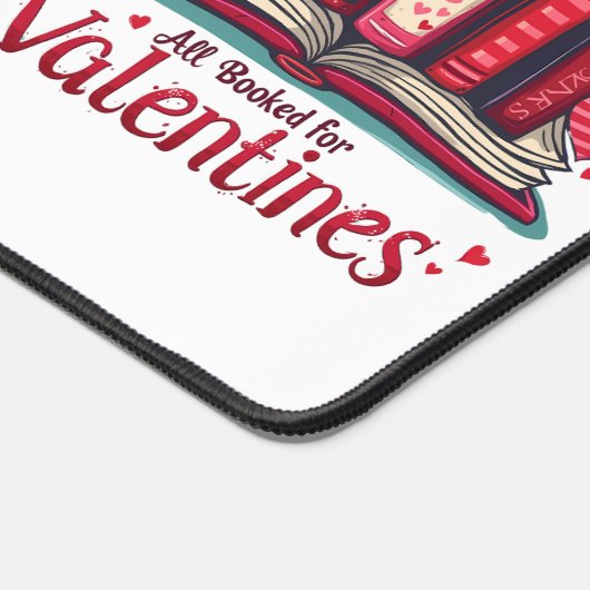 Romantische Reading Vibes Cosy Valentine Geschenk Schreibtischunterlage (Ecke)