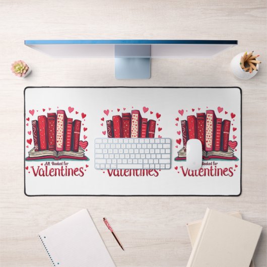 Romantische Reading Vibes Cosy Valentine Geschenk Schreibtischunterlage (Büro 1)