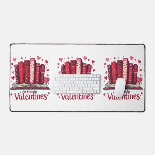 Romantische Reading Vibes Cosy Valentine Geschenk Schreibtischunterlage (Tastatur & Maus)