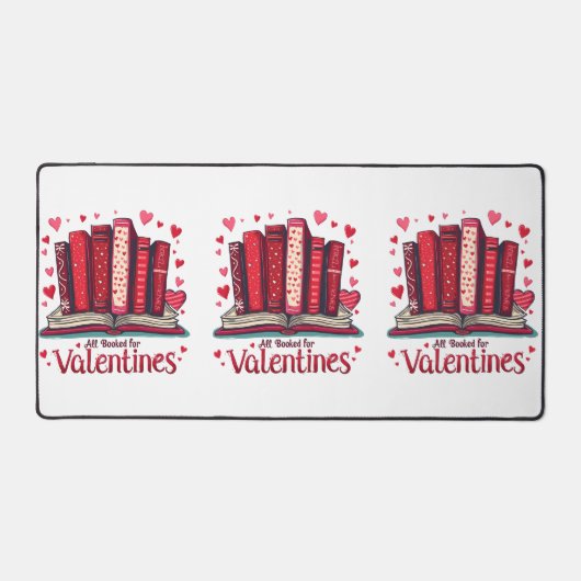 Romantische Reading Vibes Cosy Valentine Geschenk Schreibtischunterlage (Vorderseite)