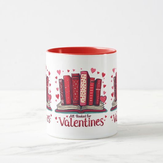 Romantische Reading Vibes Cosy Valentine Geschenk Tasse (Zentrum)