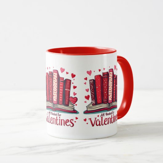 Romantische Reading Vibes Cosy Valentine Geschenk Tasse (VorderseiteRechts)