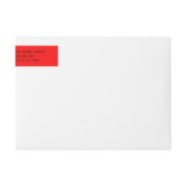 Romantische Red Address Labels Hochzeiten (Vorderseite)