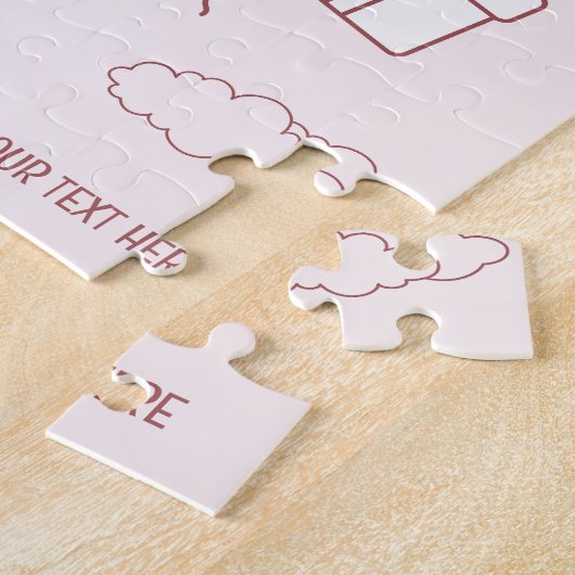 Romantische Red Hearts Puzzle-Geschenke Puzzle (Seite)