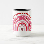Romantische Regenbogenvalentine Sweetheart Tasse (Zentrum)