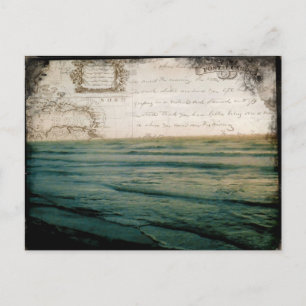 Romantische Reisepostkarte Vintage Segel-Romantik Postkarte