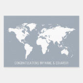 Romantische ReiseTHeme Passport Briefmarke Karte Geschenkpapier Set (Vorderseite 3)