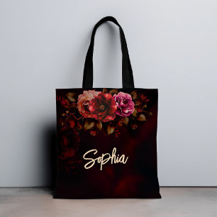 Romantische romantische Hochzeit mit roter Blüte Tasche