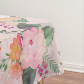 Romantische rosa Aquarellmalerei Tischdecke (Beispiel)
