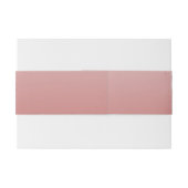 Romantische rosa Bläserhochzeit Einladungsbanderole (Rückseitenbeispiel)