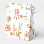 Romantische rosa Blume Hochzeit Geschenkschachtel (Rückseite)