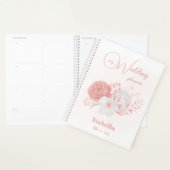 romantische Rosa Blume Hochzeit Planer (Anzeige)