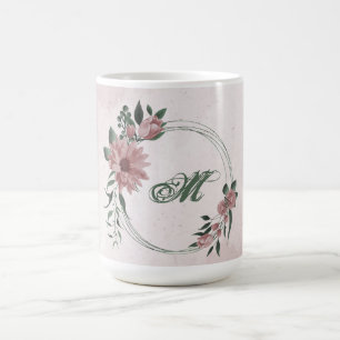 Romantische rosa Blume Kaffeetasse