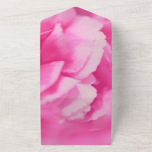 Romantische Rosa Blume Sommerblumenhochzeit All In One Einladung (Außenbereich)