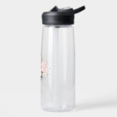 Romantische rosa Blume Trinkflasche (Links)