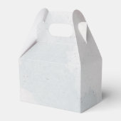 Romantische rosa Blumen Grüne Hochzeit Geschenkschachtel (Rückseite)