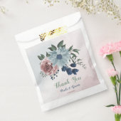 Romantische rosa Blumen Grüne Hochzeit Geschenktütchen (Versiegelt)