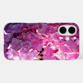 Romantische rosa, blumengeschmückte, elegante Hydr Case-Mate iPhone Hülle (Rückseite (Horizontal))