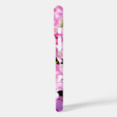Romantische rosa, blumengeschmückte, elegante Hydr Case-Mate iPhone Hülle (Rückseite / Links)