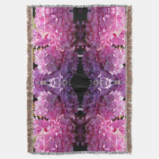 Romantische rosa, blumengeschmückte, elegante Hydr Decke (Vorderseite Vertikal)